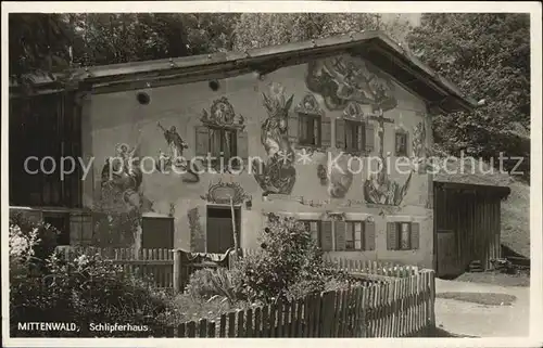 Mittenwald Bayern Schlipferhaus Kat. Mittenwald