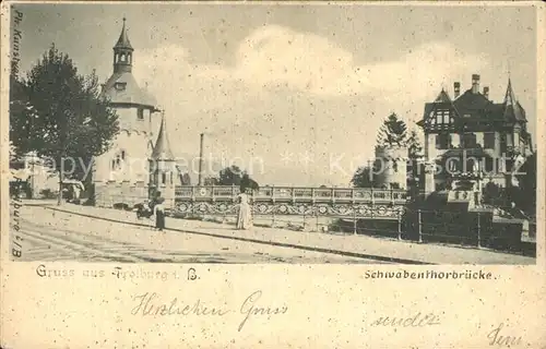 Freiburg Breisgau Schwabentorbruecke Kat. Freiburg im Breisgau