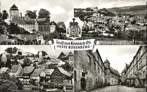 Kronach Oberfranken Feste Rosenberg Kat. Kronach