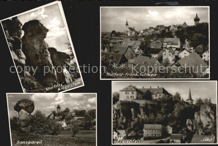 Freienfels Oberfranken Hollfeld Kroegelstein Sanspareil Kat. Hollfeld