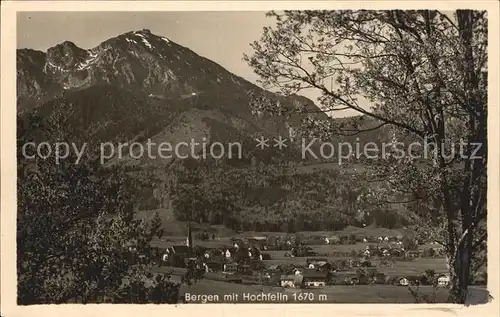 Bergen Chiemgau mit Hochfelln Kat. Bergen