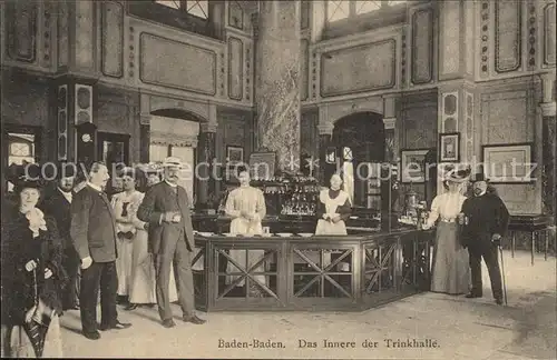 Baden Baden Trinkhalle innen Kat. Baden Baden