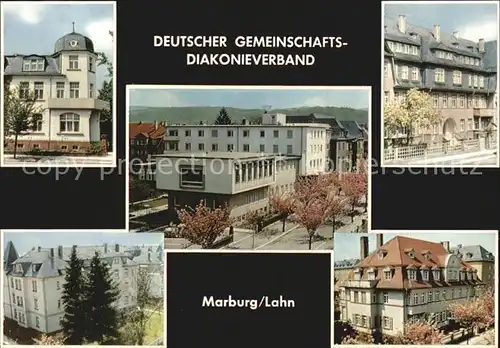 Marburg Lahn Dt Gemeinschafts Diakonieverband Teilansichten Kat. Marburg