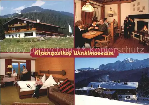 Reit Winkl Alpengasthof Winklmoosalm Alpenpanorama Kat. Reit im Winkl