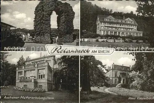 Rolandseck Rolandsbogen Aachener Muettererholungsheim Haus Kasselbach Kat. Remagen