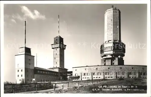 Feldberg Taunus UKW Sender Aussichts und Fernmeldeturm Kat. Schmitten