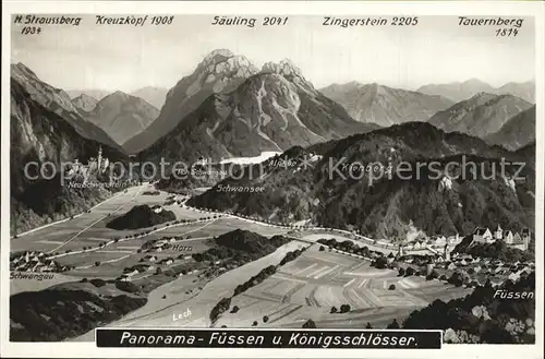 Fuessen Allgaeu Koenigsschloesser  Kat. Fuessen