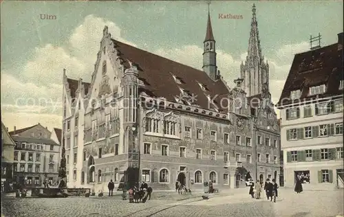 Ulm Donau Rathaus Kat. Ulm