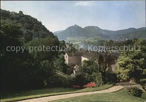 Rolandseck mit Rolandsbogen und Siebengebirge Malerwinkel Kat. Remagen