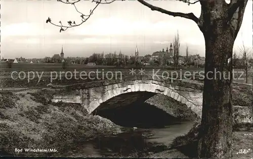 Bad Windsheim Teilansicht Bruecke Kat. Bad Windsheim