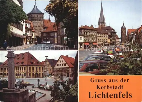 Lichtenfels Bayern Stadttor Brunnen Strassenpartie Kat. Lichtenfels