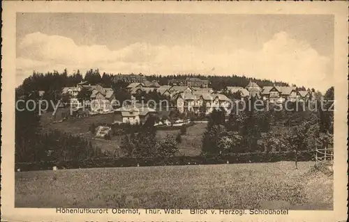 Oberhof Thueringen Blick vom Schlosshotel Kat. Oberhof Thueringen