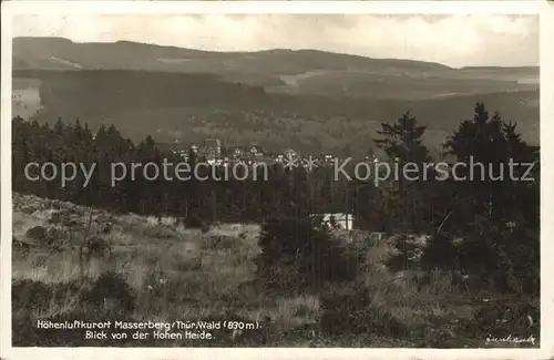 Masserberg Blick von der Hohen Heide Kat. Masserberg