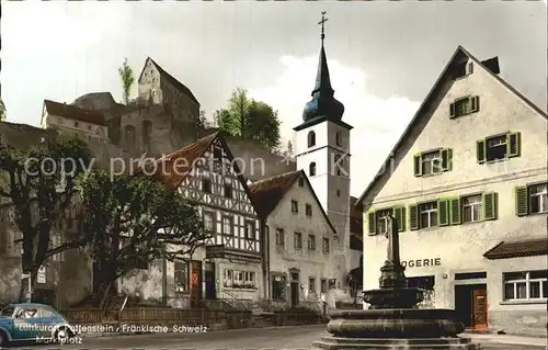 Pottenstein Oberfranken Marktplatz Kat. Pottenstein