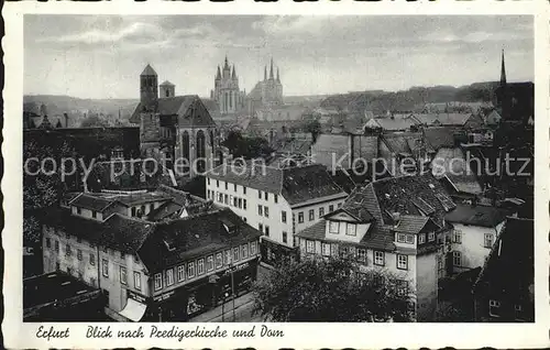 Erfurt mit Predigerkirche und Dom Kat. Erfurt