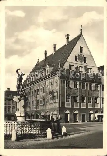 Augsburg Weberhaus Merkurbrunnen Kat. Augsburg