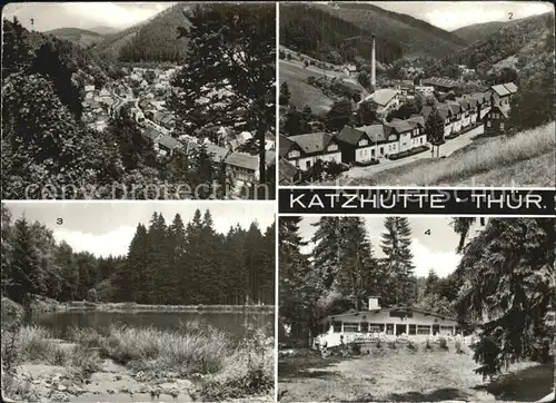 Katzhuette Oelze Bahnhofstrasse Reichenbacher Teich Waldgaststaette Amselheim Kat. Katzhuette