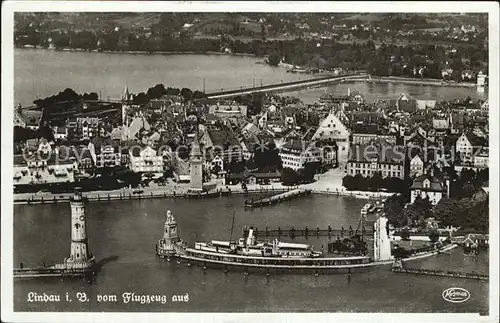 Lindau Bodensee Flugaufnahme Kat. Lindau (Bodensee)