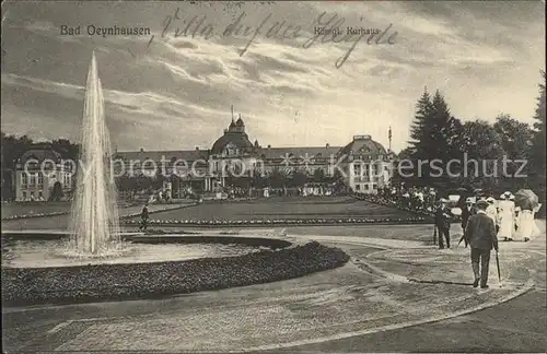 Oeynhausen Bad Kurhaus Brunnen Kat. Bad Oeynhausen