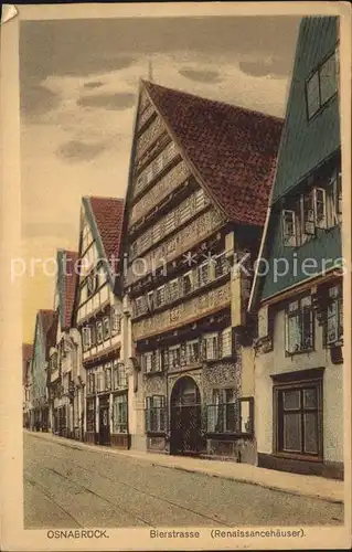 Osnabrueck Bierstrasse Renaissancehaeuser Kat. Osnabrueck