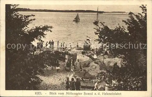 Kiel Moeltenorter Strand Hafeneinfahrt Kat. Kiel