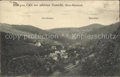 Oberkipsdorf Cafe Schoenen Aussicht Schellerhau Baeenfels