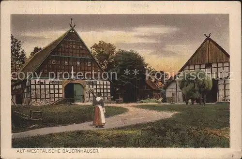 Westfalen Region Alt Westfaelische Bauernhaeuser Luebbecke Kat. Melle