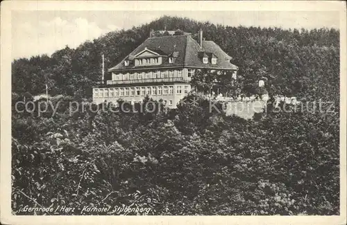 Gernrode Harz Kurhotel Stubenberg Kat. Gernrode Harz