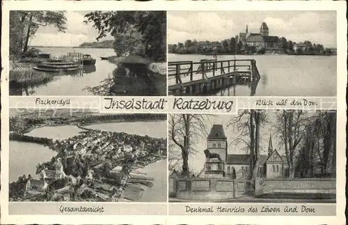 Ratzeburg Inselstadt Fischeridyll Dom Denkmal Heinrichs Loewen Kat. Ratzeburg