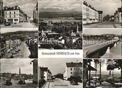 Simbach Inn Neue Siedlung Innbruecke Braunau  Kat. Simbach a.Inn