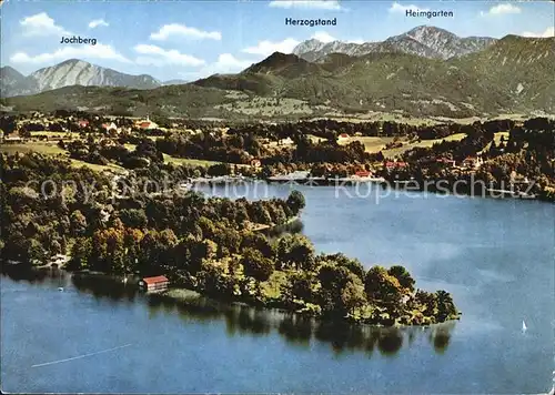 Murnau Campingplatz Halbinsel Burg Staffelsee Alpen Fliegeraufnahme Kat. Murnau a.Staffelsee