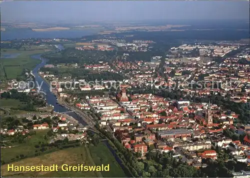 Greifswald Hansestadt Fliegeraufnahme