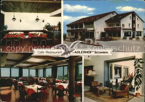 Schwann Cafe Restaurant Pension Adlerhof Kat. Straubenhardt