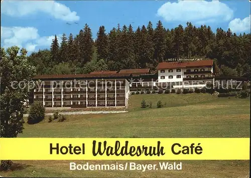 Bodenmais Hotel Waldesruhz Cafe Kat. Bodenmais