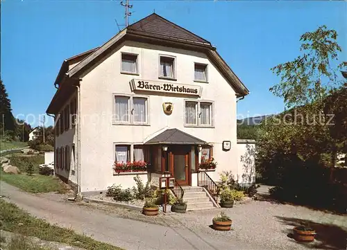 Lenzkirch Baeren Wirtshaus  Kat. Lenzkirch