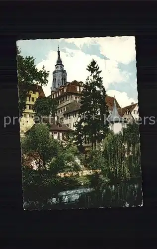 Tuebingen Stiftskirche Hoelderlinturm Kat. Tuebingen