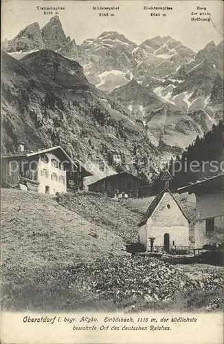 Oberstdorf Einoedsbach  Kat. Oberstdorf