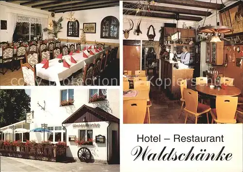 Lindenau Schneeberg Hotel Gaststaette Waldschaenke  Kat. Schneeberg
