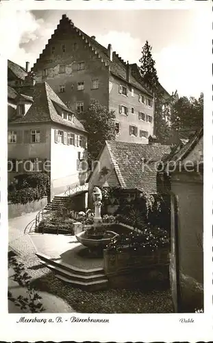 Meersburg Bodensee Baerenbrunnen Kat. Meersburg