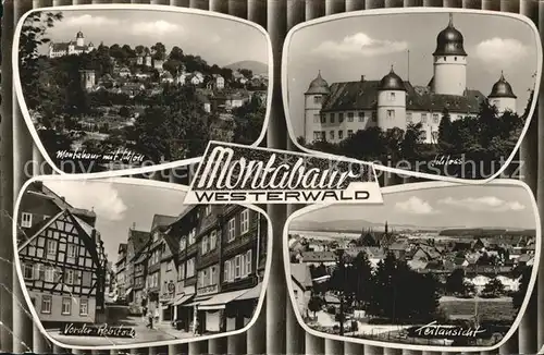 Montabaur Westerwald Schloss Vorder Rebstock Panorama Kat. Montabaur
