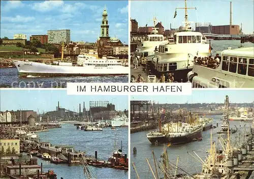 Hamburg Hamburger Hafen Teilansichten Kat. Hamburg