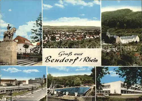 Bendorf Rhein Abtei Schule Krankenhaus Schwimmbad Schule Kat. Bendorf