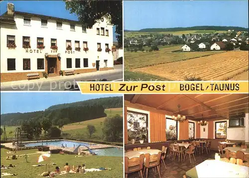 Bogel Hotel Post TaunusSchwimmbad  Kat. Bogel