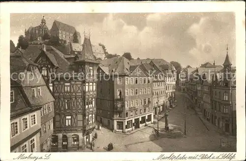 Marburg Lahn Marktplatz Schloss Kat. Marburg