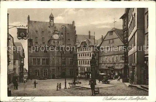 Marburg Lahn Rathaus Marktplatz Kat. Marburg