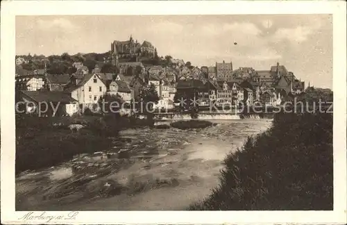 Marburg Lahn Panorama Schloss Kat. Marburg