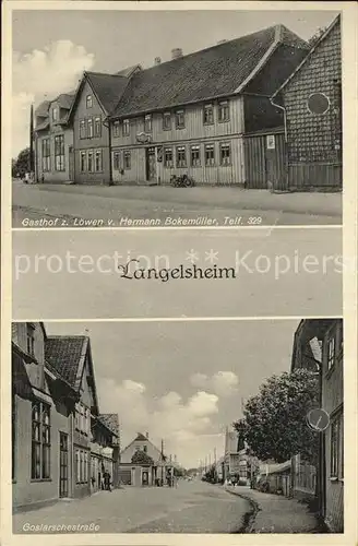 Langelsheim Gasthof zum Loewen Goslarschestrasse Kat. Langelsheim