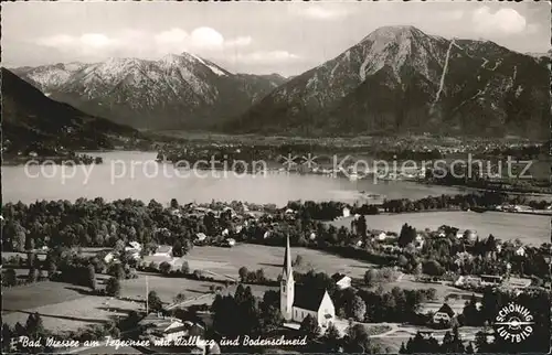 Bad Wiessee Tegernsee Fliegeraufnahme mit Wallberg und Bodenschneid