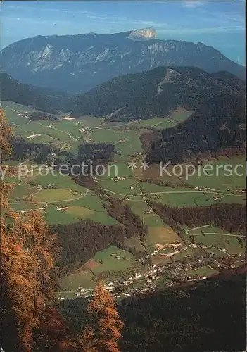 Ramsau Berchtesgaden mit Hochschwarzeck und Untersberg Kat. Ramsau b.Berchtesgaden