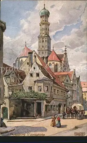 Augsburg Sankt Ulrichskirche Kuenstlerkarte Richard Wagner Kat. Augsburg